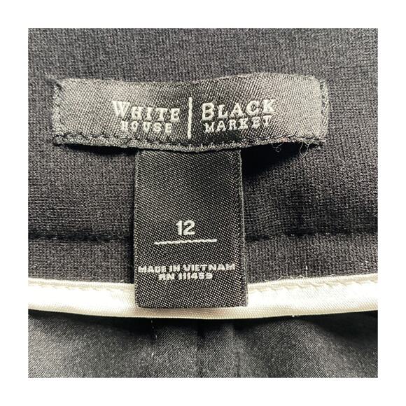 White House Black Market Black Pencil Skirt Size 12 - Picture 4 of 8